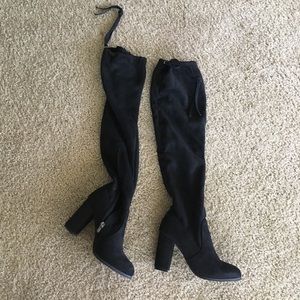 Suede Thigh High Boots